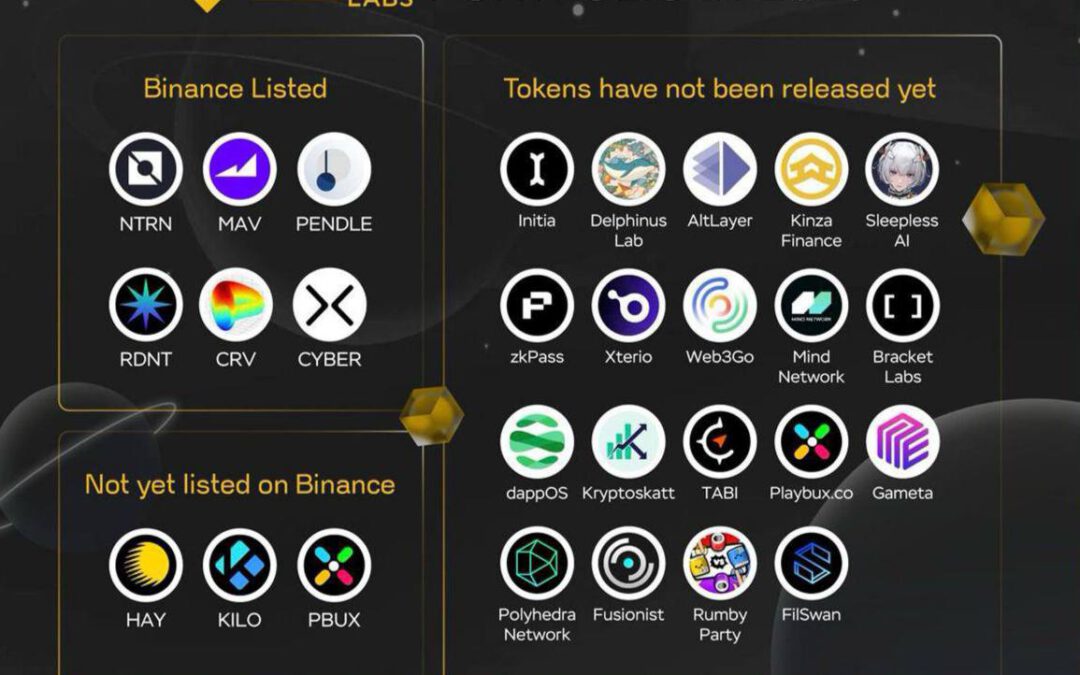 Binance Labs invierte en más 25 proyectos cripto en 2024
