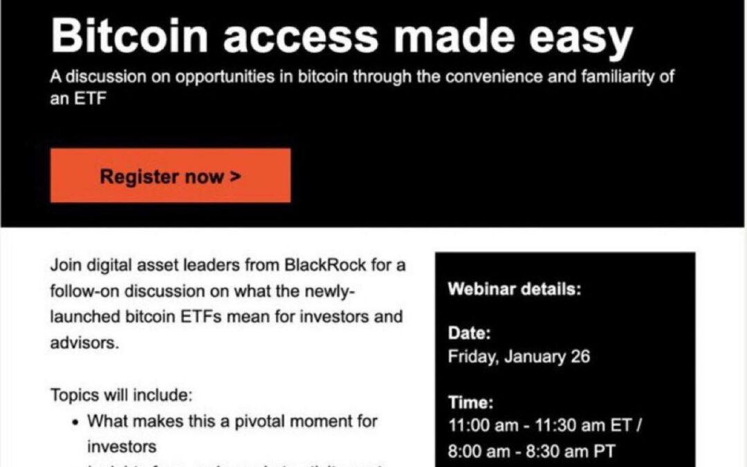 BlackRock, gigante de inversión, educa a clientes sobre Bitcoin