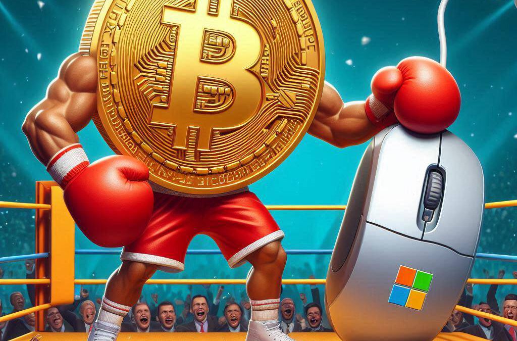 Caos mundial de Microsoft: Bitcoin imparable y resiliente