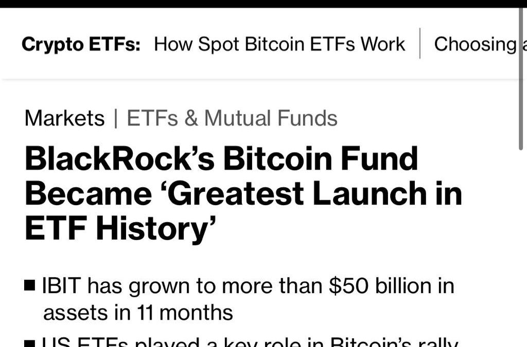 El fondo de Bitcoin de BlackRock: El mayor lanzamiento en la historia de los ETFs