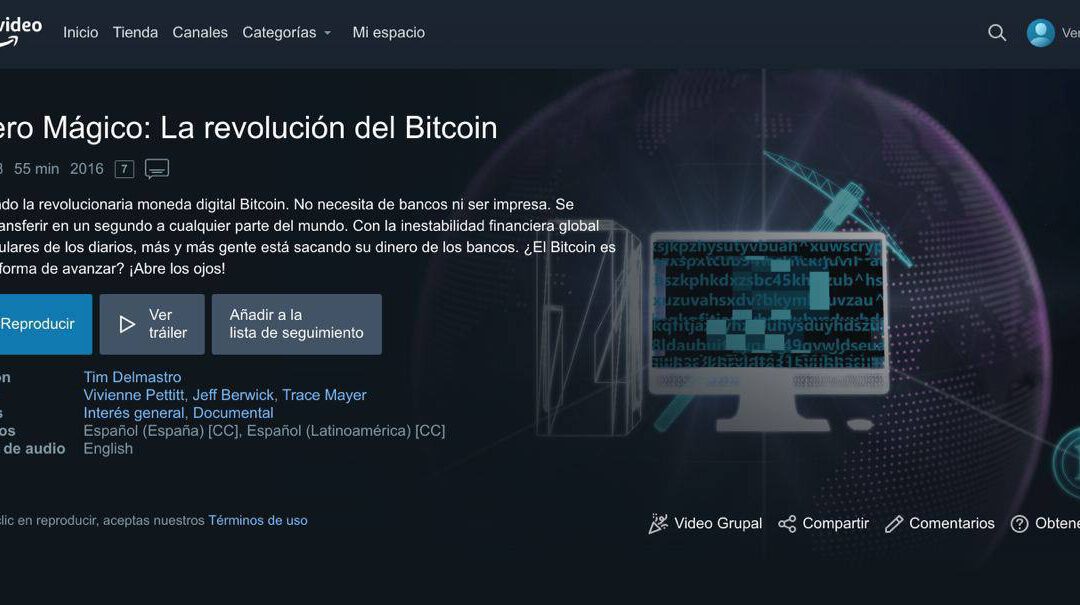 Magic Money el documental de Bitcoin en Amazon prime