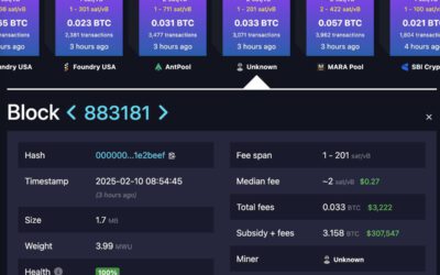 Minero solitario resuelve bloque de Bitcoin y obtiene gran recompensa