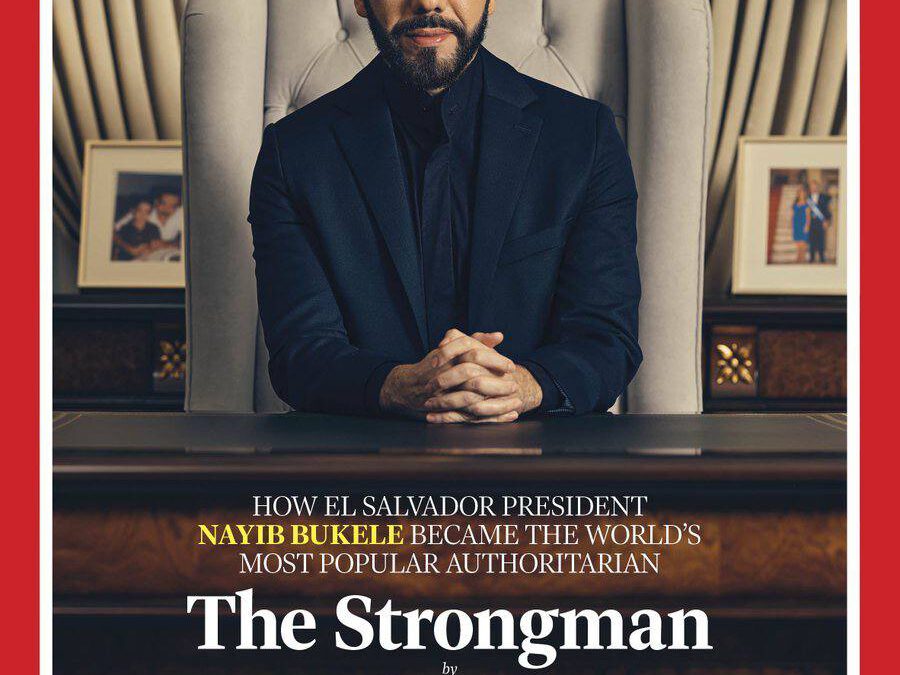Nayib Bukele (El Salvador) en la portada de la revista Time