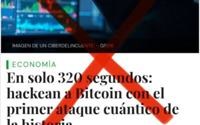 Noticia falsa sobre Hackeo a Bitcoin con ordenador cuantico