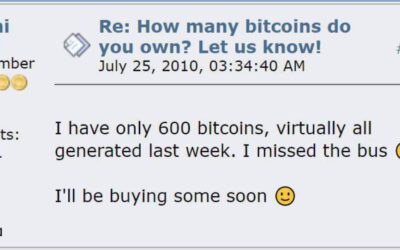 Usuario de 2010 lamenta no comprar más Bitcoin: lección para el futuro
