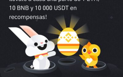 ¡Binance regala 1 ETH, 10 BNB y 10,000 USDT por pascua!