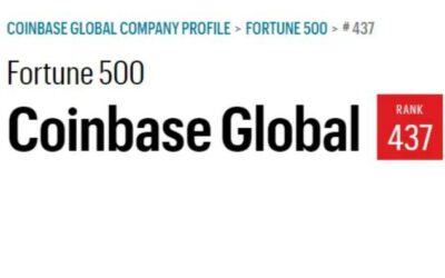 ¡Coinbase entra al Fortune 500!