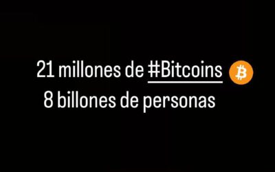 ¡Clarísimo: 21 millones de Bitcoins para 8 billones de personas!