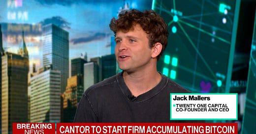 ¡Nuevo gigante de Bitcoin en Wall Street! Twenty One con 42,000 BTC
