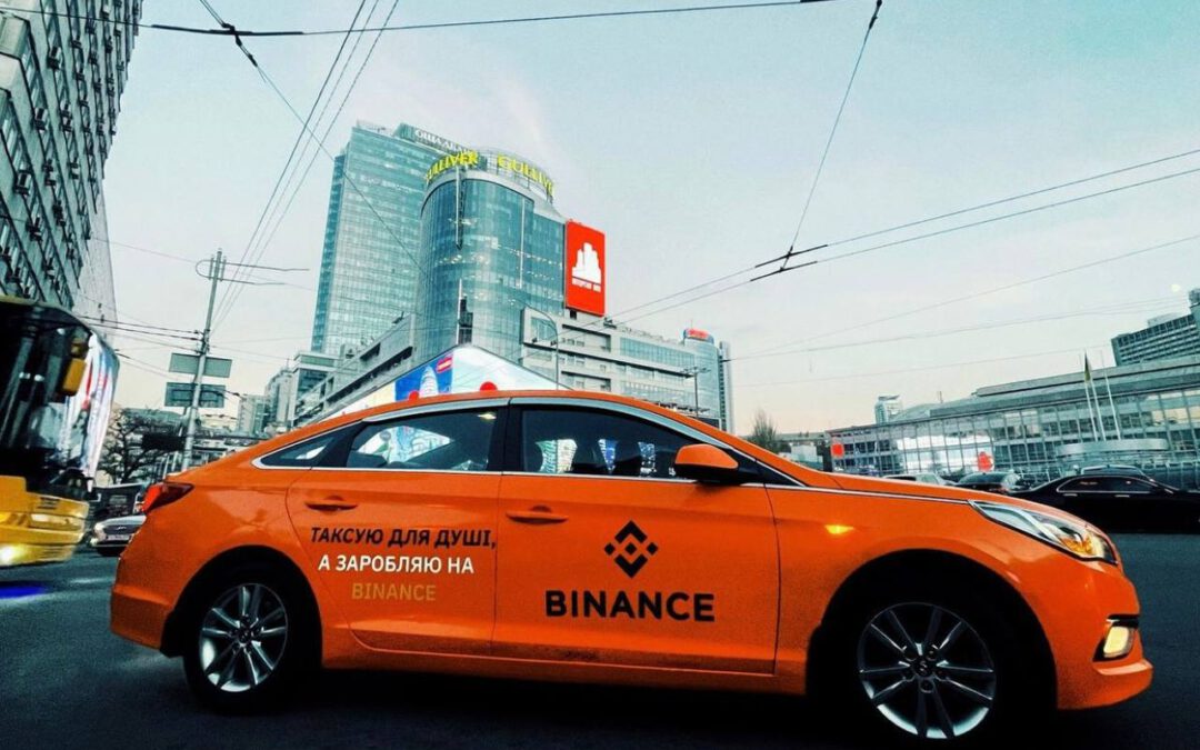 ¡Taxi cripto! Binance patrocina taxi en Ucrania